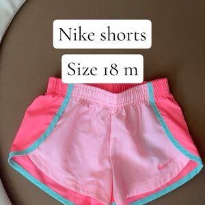 Nike Pink & Aqua Girls' Athletic Shorts